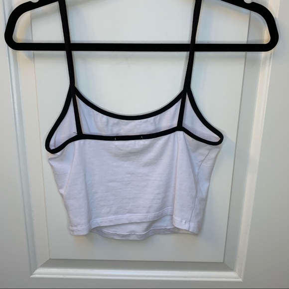Urban outfitters white butterfly cropped tank - Picture 3 of 5